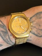 Swatch IRONY GOLDSHINY, Handtassen en Accessoires, Horloges | Heren, Staal, Gebruikt, Staal, Polshorloge