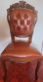 Elegante barokke stoel met gecapitonneerde rugleuning, Antiek en Kunst, Antiek | Meubels | Stoelen en Sofa's, Ophalen