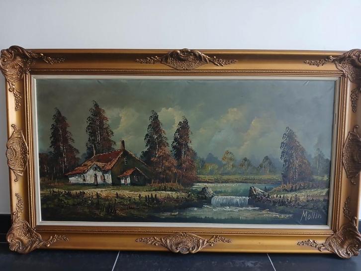 Schilderij mollin, Antiquités & Art, Art | Peinture | Classique, Enlèvement
