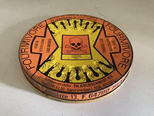 Vintage blik Fourmivore mierenlokdoos, Verzamelen, Blikken, Zo goed als nieuw, Overige, Overige merken, Ophalen of Verzenden