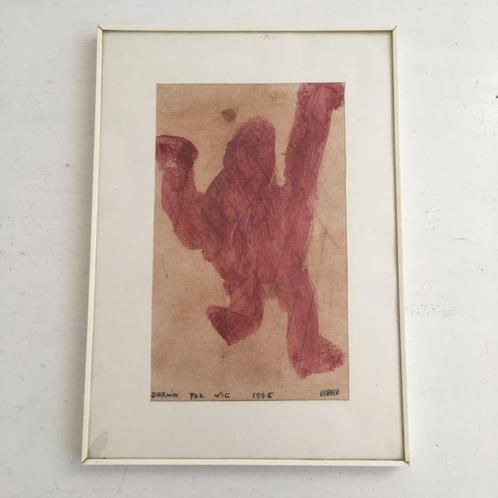 Urbain kunstwerkje - 1995 - bloed (?), Antiek en Kunst, Kunst | Schilderijen | Modern, Ophalen of Verzenden