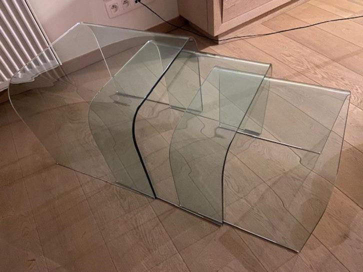 3 praktische en stevige bijzettafels, Huis en Inrichting, Tafels | Statafels, Nieuw, Ophalen