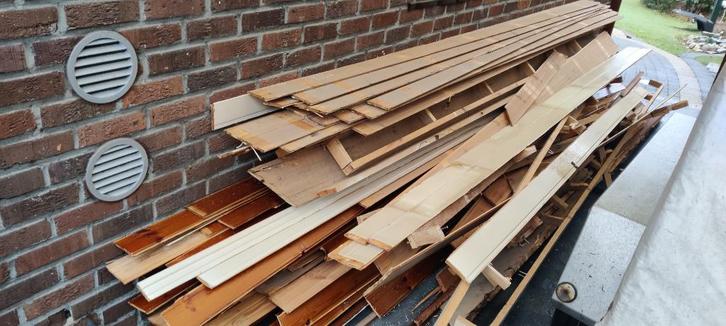 Gratis droog sloophout plafond als brandhout., Tuin en Terras, Brandhout, Ophalen