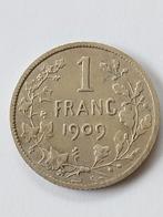 Zilver 1fr 1909 Frans zonder punt, Zilver, Zilver, Losse munt, Verzenden