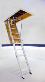 Metalen zoldertrap met luik, Doe-het-zelf en Bouw, Ophalen, Zo goed als nieuw, Trap