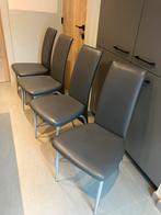 4 lederen keukenstoelen., Ophalen, Overige kleuren, Leer, Zo goed als nieuw