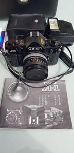 Canon A1, ensemble avec malette, Audio, Tv en Foto, Fotocamera's Analoog, Ophalen, Zo goed als nieuw, Canon