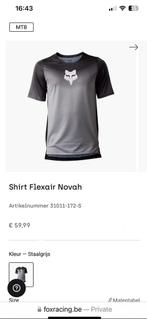 FOX racing Shirt Flexair Novah, Fietsen en Brommers, Fietsaccessoires | Fietskleding, Ophalen, Zo goed als nieuw, M