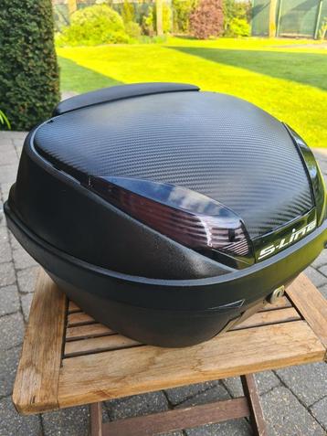 Topbox voor scooter of motor- type S-Line black, Enlèvement ou Envoi, Utilisé