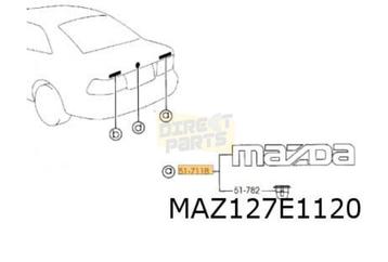 Mazda 626 embleem tekst ''Mazda'' achter Origineel! GE4T5171 beschikbaar voor biedingen