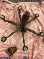 Houten luster, Huis en Inrichting, Lampen | Hanglampen, Ophalen, Zo goed als nieuw