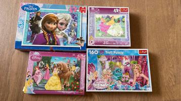 Puzzels prinsessen 25-50-100-160 st