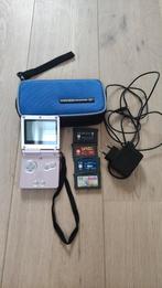 Gameboy advance SP, Ophalen of Verzenden, Zo goed als nieuw, Game Boy Advance SP, Met games