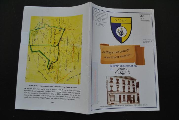 BULLETIN CERCLE D'HISTOIRE DE GILLY 111 Voir sommaire moulin, Boeken, Geschiedenis | Nationaal, Gelezen, Ophalen of Verzenden