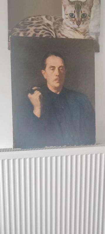 Robert Van Cauwenberghe Olie schilderij op doek beschikbaar voor biedingen