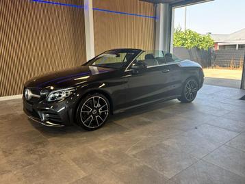 Mercedes C 180 benzine cabrio-burmester-sfeerverl-AMG pack  beschikbaar voor biedingen