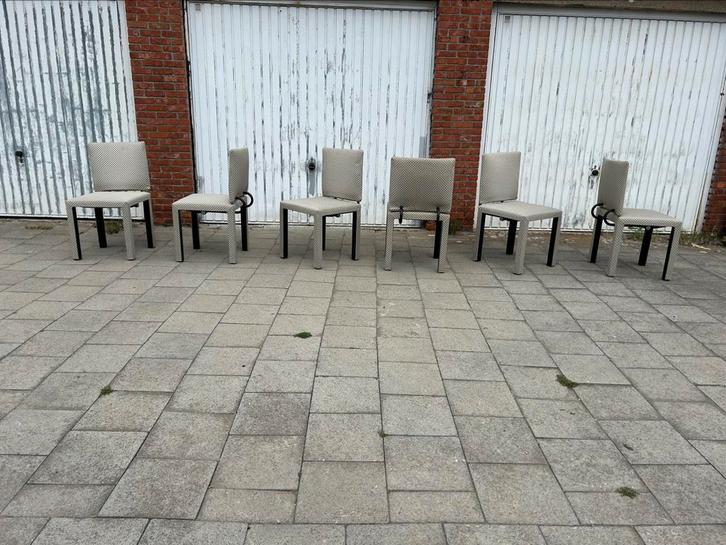 6x Arcadia Arcara stoelen Paolo Piva B&B Italia, Huis en Inrichting, Stoelen, Gebruikt, Vijf, Zes of meer stoelen, Kunststof, Stof