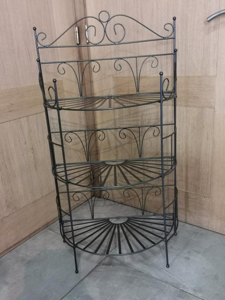 Étagère métallique en fer, Huis en Inrichting, Woonaccessoires | Etagères, Zo goed als nieuw, Ophalen
