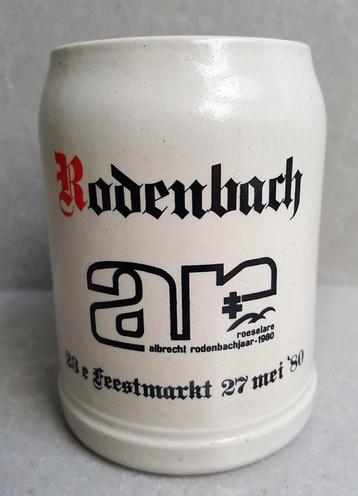 Stenen bierpot: Rodenbach 23 e Feestmarkt 27 Mei 1980 beschikbaar voor biedingen