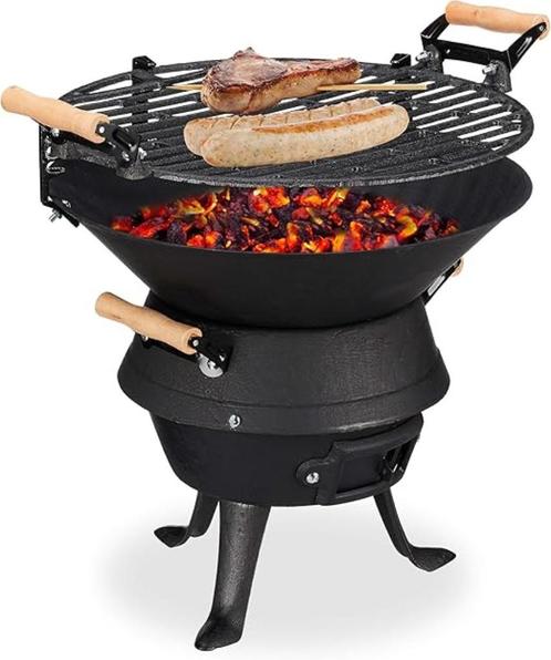 Relaxdays Grillvat van gietijzer SNELLE GRATIS VERZENDING, Hobby en Vrije tijd, Overige Hobby en Vrije tijd, Nieuw, Verzenden