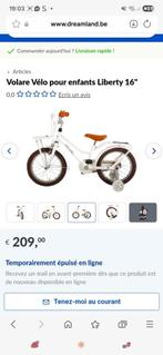 Vélo blanc, Ophalen, Zo goed als nieuw, 16 inch, Handrem
