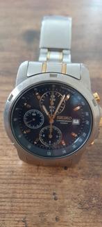 Superbe montre á quartz Seiko chrono 4 boutons

Water resist, Enlèvement ou Envoi, Bleu, Acier