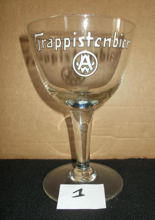 Trappistenbier AW - bierglas - 343gr. -  WESTMALLE - 1, Verzamelen, Biermerken, Gebruikt, Glas of Glazen, Overige merken, Ophalen of Verzenden