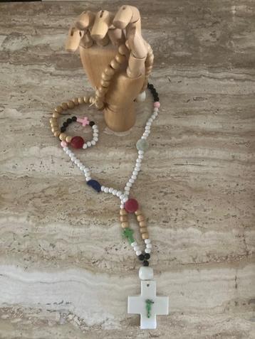Kleurrijke ketting lang, Envoi, Neuf, Vert, Autres matériaux