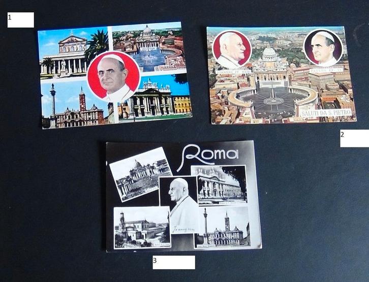 Kaarten met afbeelding van pausen, Verzamelen, Postkaarten | Themakaarten, Gelopen, Overige thema's, Ophalen of Verzenden