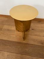 SLIT TAFEL ROUND HIGH BRASS  GOLD, Huis en Inrichting, Ophalen, Zo goed als nieuw
