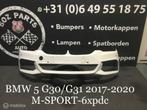 BMW 5 G30 G31 M-SPORT VOORBUMPER 2017-2020 ORIGINEEL, Pare-chocs, Avant, Utilisé, Enlèvement ou Envoi