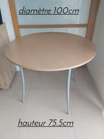 Table ronde 100cm, Huis en Inrichting, Tafels | Eettafels, Gebruikt, Metaal, Ophalen