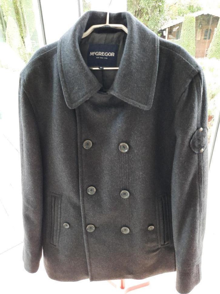 Stijlvolle herenmantel McGREGOR - 54, Kleding | Heren, Jassen | Winter, Zo goed als nieuw, Maat 52/54 (L), Grijs, Ophalen of Verzenden