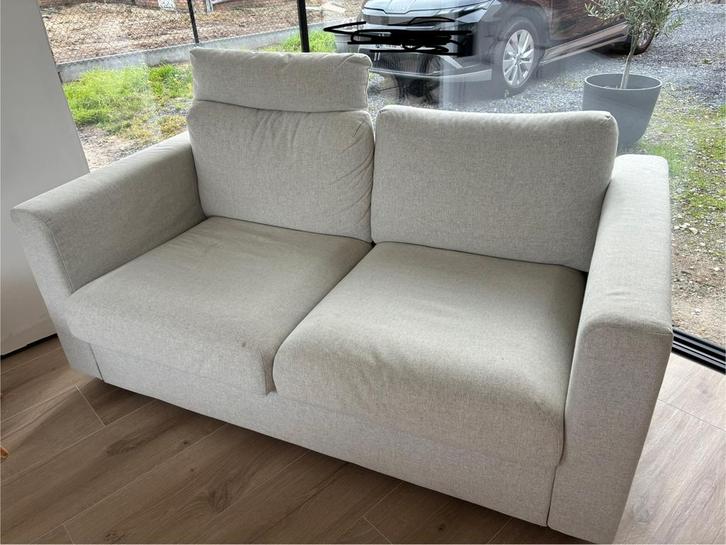 2-zit Vimle Ikea met poef met opbergruimte, Huis en Inrichting, Zetels | Zetels en Chaises Longues, Gebruikt, Tweepersoons, 150 tot 200 cm
