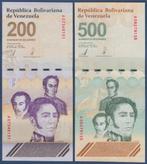 Venezuela 2023/2024, 200 en 500 miljoen bolivares (UNC), Verzenden, Zuid-Amerika, Setje