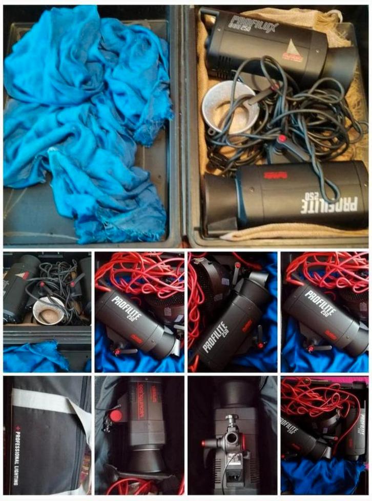 4 FLASHES 📸 ⚡Pro MULTIBLITZ & MANFROTTO etc, TV, Hi-fi & Vidéo, Photo | Appareils professionnels, Utilisé, Enlèvement