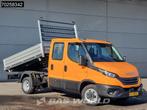 Iveco Daily 35C21 3-Zijdige Kipper Dubbel Cabine 210PK 3.0L, Auto's, Stof, Euro 6, Iveco, 7 zetels