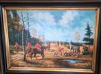 Schilderij jachttafereel, Ophalen