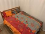 Tweepersoonsbed 140 * 200 cm, Ophalen, Bruin, Tweepersoons, 140 cm