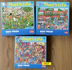 3 Puzzles 1000p Goliath : UNIVERSITE-MAGASIN-APPARTEMENTS, Ophalen of Verzenden, 500 t/m 1500 stukjes, Gebruikt, Legpuzzel