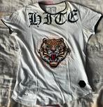 Wit couture-T-shirt, Gedragen, Wit, Hite Couture