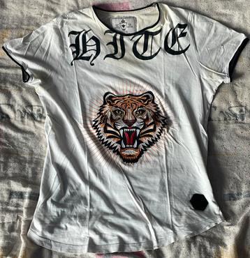 T-shirt Hite Couture, Porté, Blanc, Hite Couture