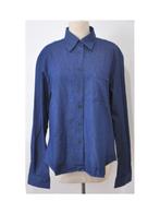 College - Daphné 208 - Chemise fin denim indigo T:5/XXL, Neuf, Taille 46/48 (XL) ou plus grande, College, Bleu