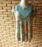 -67- blouse verte femme t.L - a.thiery -, Comme neuf, Vert, Taille 38/40 (M), A. thiery