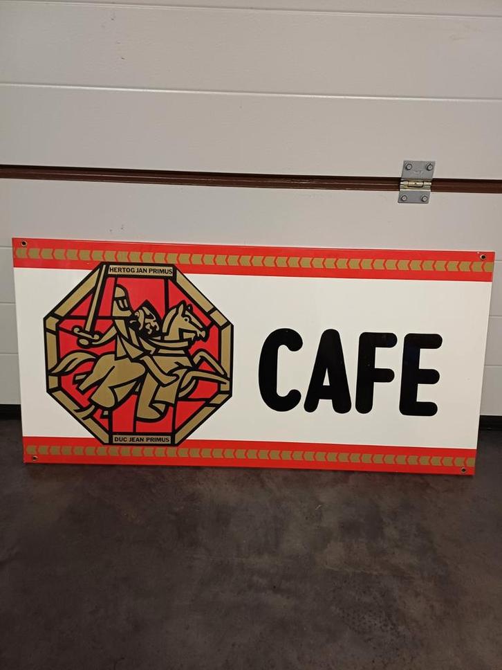 Primus reclamebord, Verzamelen, Biermerken, Gebruikt, Reclamebord, Plaat of Schild, Hertog Jan, Ophalen