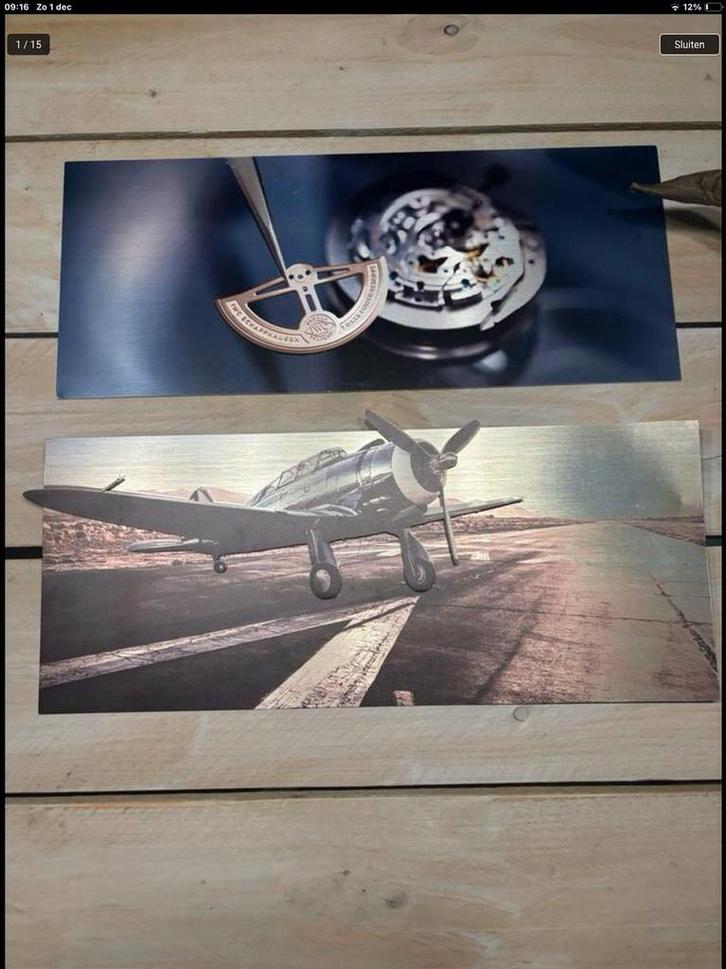 IWC flight reclame metaal., Handtassen en Accessoires, Overige Accessoires, Zo goed als nieuw, Ophalen of Verzenden