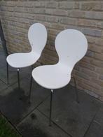 Lot de 2 chaises peintes, Ophalen, Gebruikt, Twee, Wit
