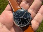 1955 circa Gallet EP4 36,5 mm staal, Staal, Met bandje, Polshorloge, 1930 tot 1960