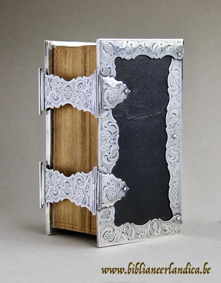Antieke BIJBEL STATENBIJBEL (1852) ZILVER Schoonhoven (NL), Antiek en Kunst, Antiek | Boeken en Manuscripten, Ophalen of Verzenden
