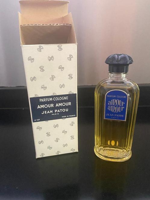 Jean Patou Amour Amour Parfum Cologne N129 90 Jaren 60, Verzamelen, Parfumverzamelingen, Zo goed als nieuw, Parfumfles, Gevuld